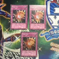 Yugioh! Drop Off LOD-097 Super Rare 1st Edition x3 Playset LP - Image 1