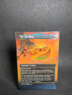 Magic the Gathering Foil 'The One Ring' Borderless Card LTR 0451 - Image 1