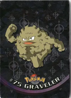 Graveler #75 Topps Trading Cards Series 1 Pokemon Damaged - Image 1