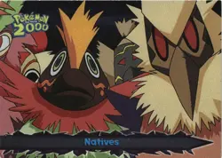 Natives #22 Topps The Movie 2000 Trading Cards Pokemon Damaged - Image 1
