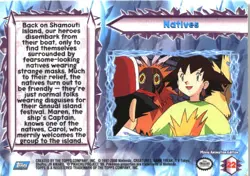 Natives #22 Topps The Movie 2000 Trading Cards Pokemon Damaged - Image 2