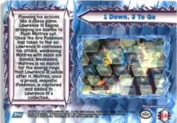1 Down, 3 To Go #16 Topps The Movie 2000 Trading Cards Pokemon Damaged - Image 2
