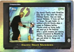 EP14 Electric Shock Showdown #136 Topps Trading Cards Series 2 Pokemon Damaged - Image 2