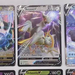 Lot Of 6 Pokemon V Cards Rayquaza Arceus Kyurem Mawile Orbeetle Chandelure - Image 3