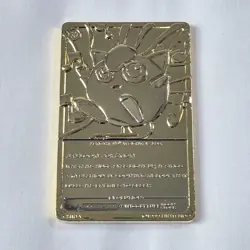 Vintage Pokemon 1999 JIGGLYPUFF Burger King Promo 23k Gold Plated Trading Card - Image 4