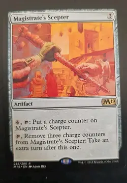 Magistrate's Scepter Core Set 2019 MTG Regular Lightly Played - Image 1