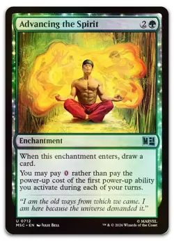 Advancing the Spirit #712 (Foil) NM Commander: Marvel Super Heroes MSC Magic MTG - Image 1