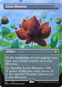 Lotus Blossom (Borderless) Dominaria Remastered Regular 451 NM MTG Magic - Image 1