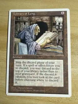 Library of Leng - 4th Edition 4ED MTG - English Regular - NM - Image 1