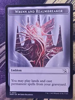 Emblem - Wrenn and Realmbreaker 23 March of the Machine Magic: The Gathering MP - Image 1