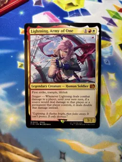 MTG - Lightning, Army of One - Legendary Creature - FIN #233 - Mythic - NM - Image 1