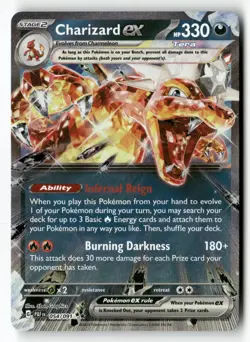 Charizard ex 054/091 Double Rare Paldean Fates Pokemon Near Mint - Image 1