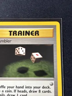 Pokemon 1st Edition Fossil Trainer Gambler 60/62 Common WoTC Mint Very Clean - Image 3