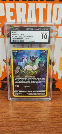 Mew GG10/GG70 Pokemon TCG 2023 Crown Zenith Ultra Rare Holo CGC10 - Image 1