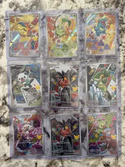 Pokemon TCG: Complete Set of 9 First Partner Illustration Collection Series 2 - Image 1