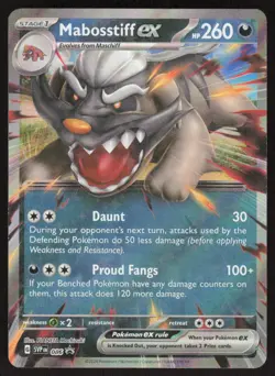 Mabosstiff ex 086 Holo Promo Scarlet & Violet Promo Pokemon Near Mint - Image 1