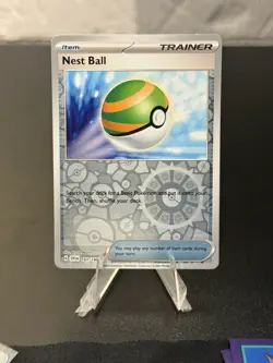 NEST BALL 181/198 UC SCARLET & VIOLET POKEMON REVERSE HOLO NM - Image 1