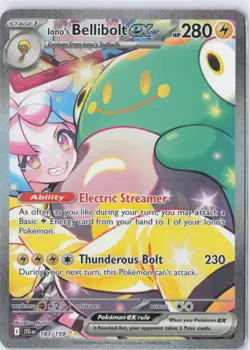 Pokemon TCG Iono's Bellibolt ex 183/159 Journey Together SIR Holo Full Art - Image 1