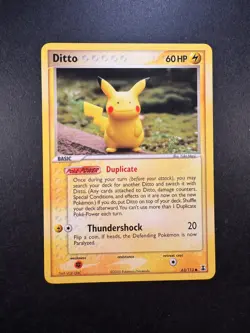 2005 Pokemon Ditto (Pikachu) 63/113 Ex Delta Species Non-Holo Regular. - Image 1