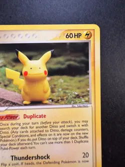 2005 Pokemon Ditto (Pikachu) 63/113 Ex Delta Species Non-Holo Regular. - Image 3