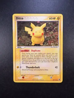 2005 Pokemon Ditto (Pikachu) 39/113 Delta Species Non-Holo Regular - Image 1