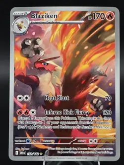 Blaziken 192/182 Illustration Rare Full Art SV10: Destined Rivals Pokemon TCG - Image 3