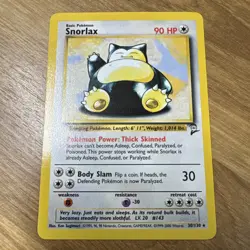 Snorlax 30/130 Rare Base Set 2 Pokemon Near Mint - Image 1