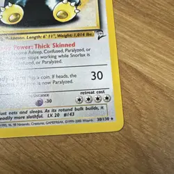 Snorlax 30/130 Rare Base Set 2 Pokemon Near Mint - Image 3
