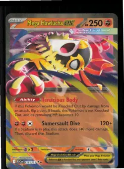 Mega Hawlucha ex 116/217 Double Rare Ascended Heroes Pokemon Holo Near Mint - Image 1