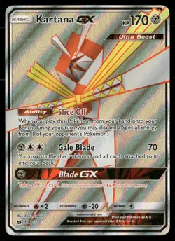 Kartana GX 106/111 Ultra Rare Crimson Invasion Pokemon MP - Image 1
