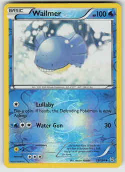 Wailmer 25/124 Uncommon Dragons Exalted Pokemon Reverse Holo Near Mint - Image 1