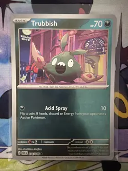 Trubbish 056/086 Common Chaos Rising Pokemon Reverse Holo Near Mint - Image 1