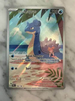 Pokemon TCG: Misty's Lapras IR Illustration Rare SV10: Destined Rivals 194/182 - Image 1