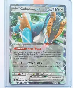 Pokemon TCG: Chaos Rising - Cobalion ex (064/086) Double Rare Holo - Image 1