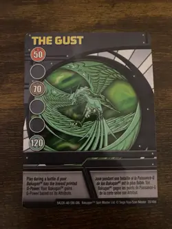 Bakugan Card - The Gust- Blue Ability Card - BA326 - 35/48d - 2008 - Image 1
