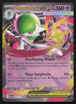 Mega Gardevoir ex 060/132 Double Rare Mega Evolution Pokemon Near Mint - Image 1