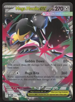 Mega Mawile ex 094/132 Double Rare Mega Evolution Pokemon Near Mint - Image 1
