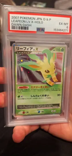 Pokemon Leafeon LV.X Majestic Dawn Dash Holo Unlim PSA 6 Japanese "Low Pop" - Image 1