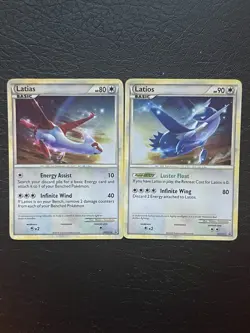 Pokemon TCG Latios and Latias cosmo holo promos hgss(read description) - Image 1