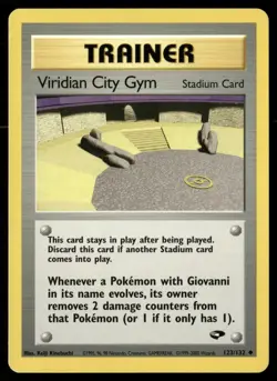 Viridian City Gym 123/132 Uncommon Gym Challenge Pokemon Unlimited HP - Image 1