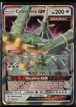 Celesteela GX 163/214 Holo GX Rare Unbroken Bonds Pokemon Holo Near Mint - Image 1