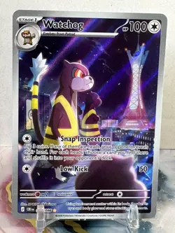 Watchog 097/086 IR - Pokemon Chaos Rising Illustration Rare English NM - Image 1