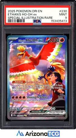 Pokemon 2025 Ethan's Ho-Oh ex 230/182 SIR Destined Rivals PSA 9 - Image 1