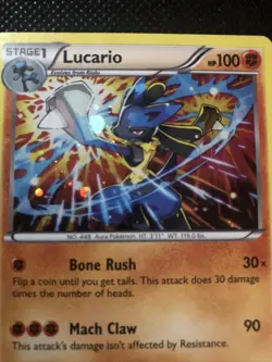 Lucario - XY140 - Holo Rare Promo POKEMON XY PROMOS MP - Image 5
