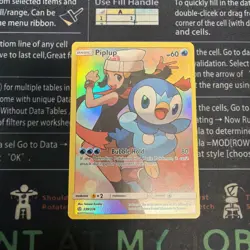 The Pokemon Company Piplup 239/236 Secret Rare Full Art Holo Cosmic Eclipse EN - Image 1