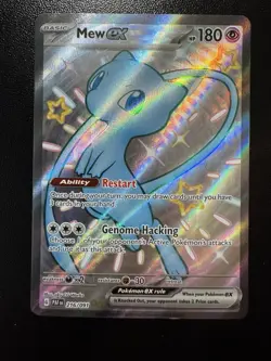 2024 Pokemon Paldean Fates Mew ex Special Illustration Rare #216/091 - Image 1