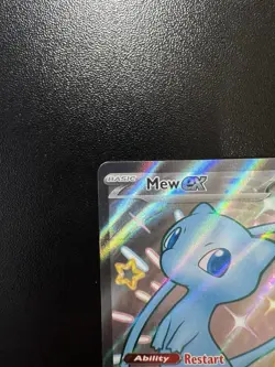 2024 Pokemon Paldean Fates Mew ex Special Illustration Rare #216/091 - Image 3