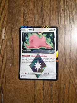 Ditto Prism Star 154/214 Sun & Moon-Lost Thunder Holo Pokemon TCG Near Mint - Image 1