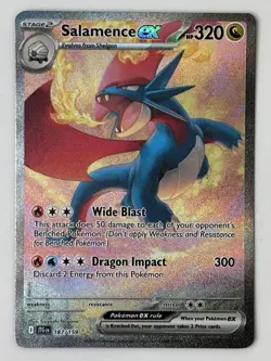 Salamence ex 187/159 Journey Together Special Illustration Rare Pokemon NM - Image 1
