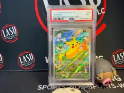 Pokemon TCG: 2024 Pikachu 088 Scarlet & Violet Promo Holo PSA 9 - Image 1